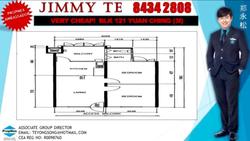 Blk 121 Yuan Ching Road (Jurong West), HDB 3 Rooms #95668882